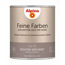 toom Baumarkt Alpina Feine Farben 'Dichter der Erde' erdbraun matt 750 ml Angebot