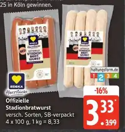 Edeka Offizielle Stadionbratwurst Angebot