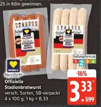 Edeka Offizielle Stadionbratwurst Angebot