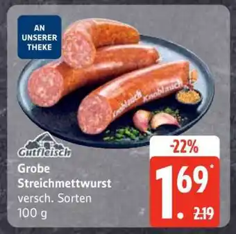 Edeka Große Streichmettwurst Angebot