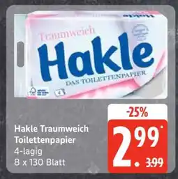 Edeka Hakle Traumweich Toilettenpapier Angebot