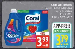 Edeka Coral Waschmittel Angebot