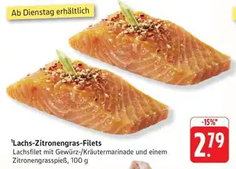 Edeka Lachs-Zitronengras-Filets Angebot