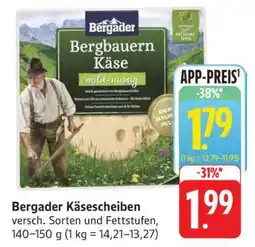 Edeka Bergader Käsescheiben Angebot