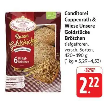 Edeka Conditorei Coppenrath & Wiese Unsere Goldstücke Brötchen Angebot