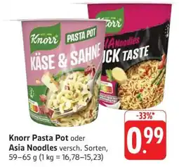 Edeka Knorr Pasta Pot oder Asia Noodles Angebot