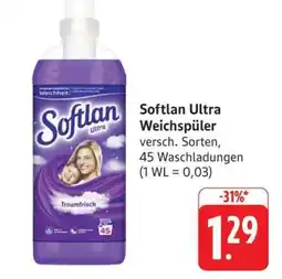Edeka SOFTLAN ULTRA Weichspüler Angebot