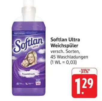 Edeka SOFTLAN ULTRA Weichspüler Angebot