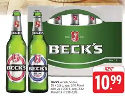 Edeka Beck's Beer Angebot