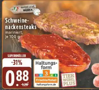 Edeka Schweine- nackensteaks Angebot