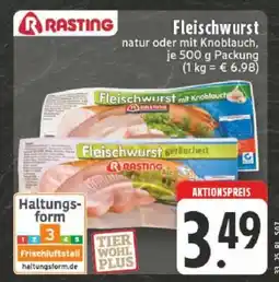 Edeka Rasting Fleischwurst Angebot