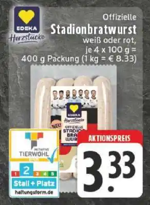 Edeka Offizielle Stadionbratwurst Angebot