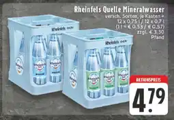 Edeka Rheinfels Quelle Mineralwasser Angebot