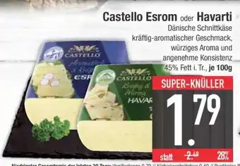Edeka Castello Esrom oder Havarti Angebot