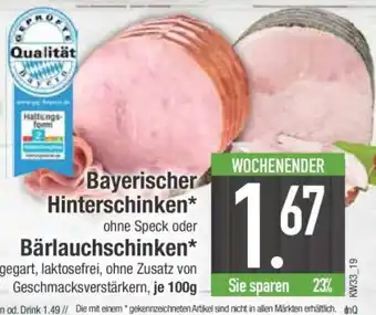 Edeka Bayerischer Hinterschinken oder Bärlauchschinken Angebot