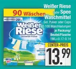 Edeka Weißer Riese oder Spee Waschmittel Angebot
