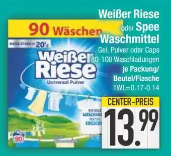 Edeka Weißer Riese oder Spee Waschmittel Angebot
