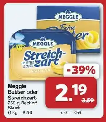 Famila Nord Ost Meggle Butter oder Streichzart Angebot