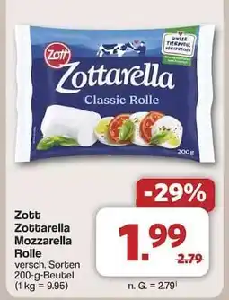 Famila Nord Ost Zott Zottarella Mozzarella-Rolle Angebot