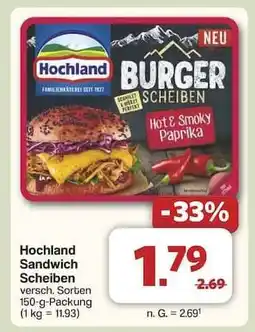 Famila Nord Ost Hochland Sandwich Scheiben Angebot
