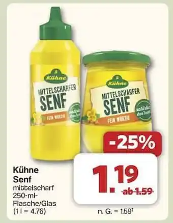 Famila Nord Ost Kühne Senf mittelscharf Angebot