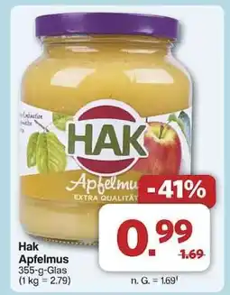 Famila Nord Ost HAK Apfelmus Angebot