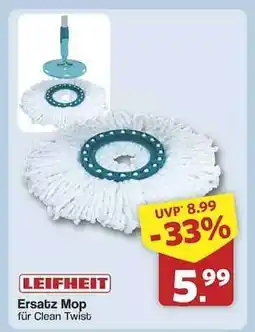 Famila Nord Ost Leifheit Ersatz Mop für Clean Twist Angebot
