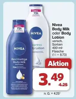 Famila Nord Ost Nivea Body Milk oder Body Lotion Angebot