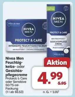 Famila Nord Ost NIVEA MEN Feuchtigkeits- oder Gesichtspflegecreme Angebot