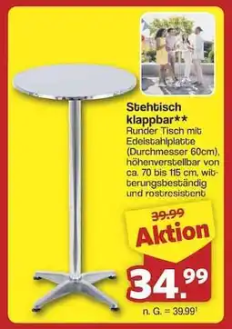 Famila Nord Ost Stehtisch klappbar Angebot