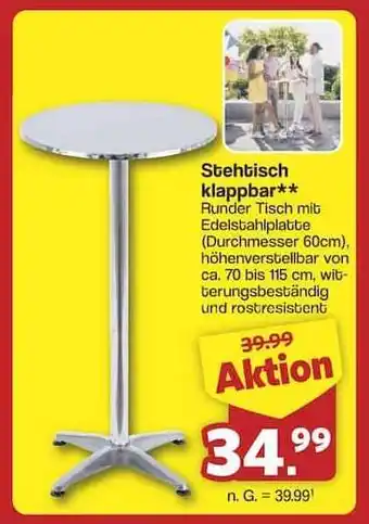 Famila Nord Ost Stehtisch klappbar Angebot