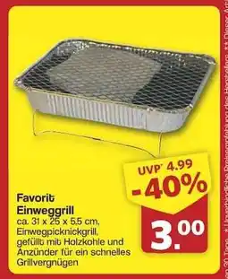 Famila Nord Ost Favorit Einweggrill Angebot