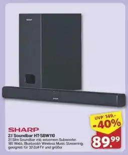 Famila Nord Ost SHARP 2.1 Soundbar HT-SBW110 Angebot