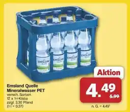 Famila Nord Ost Emsland Quelle Mineralwasser PET Angebot