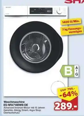 Famila Nord Ost Waschmaschine ES-NFA714BWB-DE Angebot