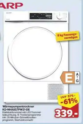 Famila Nord Ost Wärmepumpentrockner KD-NHA8S7PW21-DE Angebot