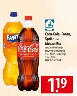 Famila Nord Ost Coca-Cola, Fanta, Sprite oder Mezzo Mix Angebot
