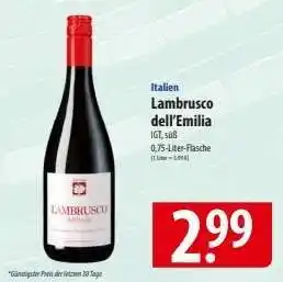 Famila Nord Ost Lambrusco dell'Emilia Angebot
