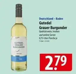 Famila Nord Ost Gutedel Grauer Burgunder Angebot