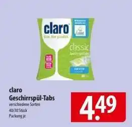 Famila Nord Ost claro Geschirrspül-Tabs Angebot