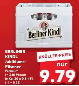 Kaufland BERLINER KINDL Jubiläums Pilsener Angebot