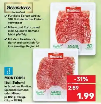 Kaufland MONTORSI Ital. Salami Angebot