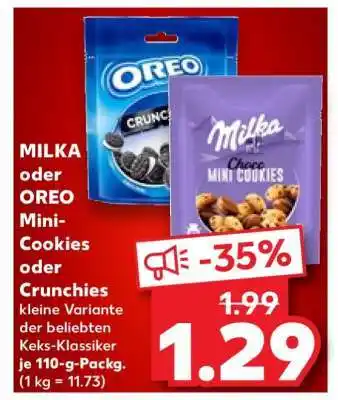 Kaufland MILKA oder OREO Mini-Cookies oder Crunchies Angebot