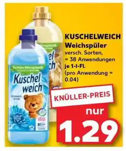 Kaufland KUSCHELWEICH Weichspüler Angebot