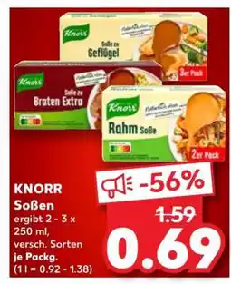 Kaufland KNORR Soßen Angebot
