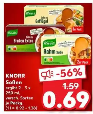 Kaufland KNORR Soßen Angebot
