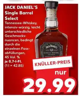 Kaufland JACK DANIEL'S Single Barrel Select Angebot
