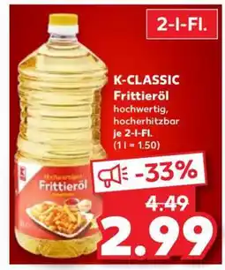 Kaufland K-CLASSIC Frittieröl Angebot