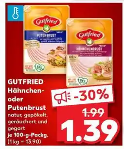 Kaufland GUTFRIED Hähnchen- oder Putenbrust Angebot