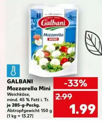 Kaufland GALBANI Mozzarella Mini Angebot
